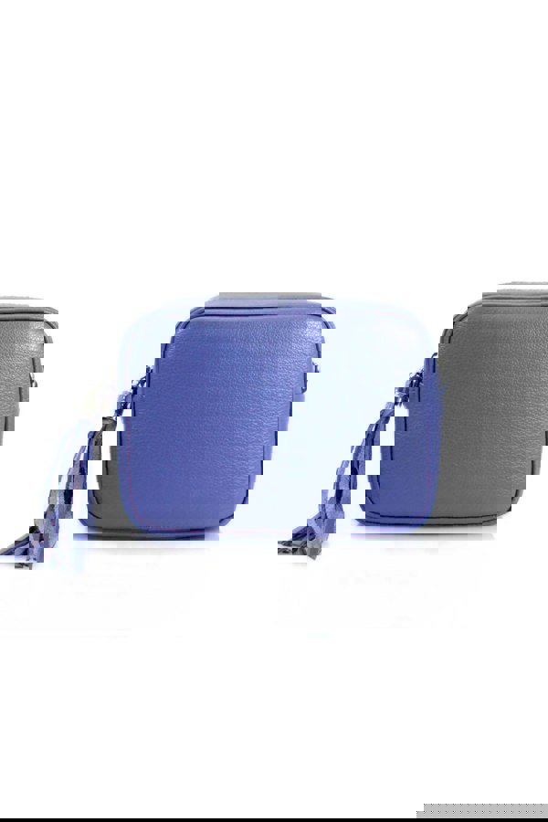 Kitise Tassel Charm Genuine Italian Leather Camera Handbag Crossbody Bag