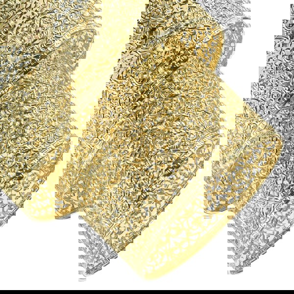 Moroccan Double Drum Tier East Fit Pendant Shade in Polished Gold Image 4