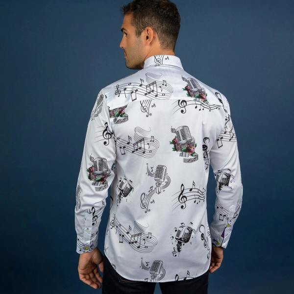 LEAD SINGER PRINT SHIRT - Premium Men's Patterned Shirt by Claudio Lugli | Bold Design, Tailored Fit, Best Printed Shirts