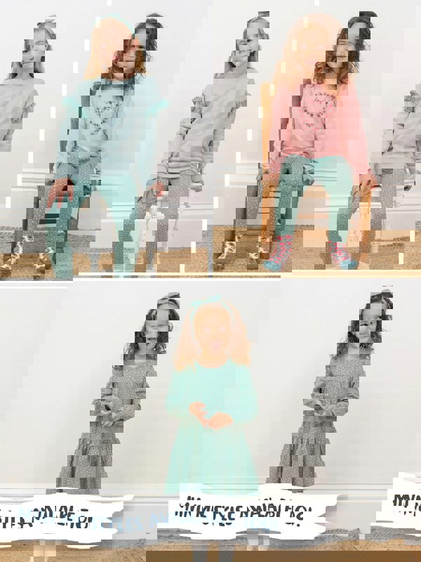 Kite Organic Lyme Cuffed Loungers Pixie Petals