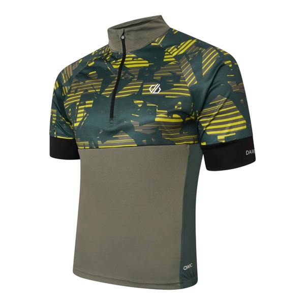 Dare 2B Mens Colour Block Raglan T-Shirt - Agave Green - 