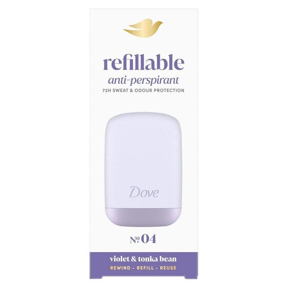 Dove Refillable Deodorant Kit + 35ml Refill - Violet & Tonka Bean 6 Pack