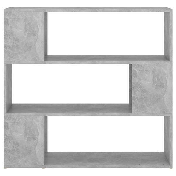 Berkfield Book Cabinet Room Divider Concrete Grey 100x24x94 cm