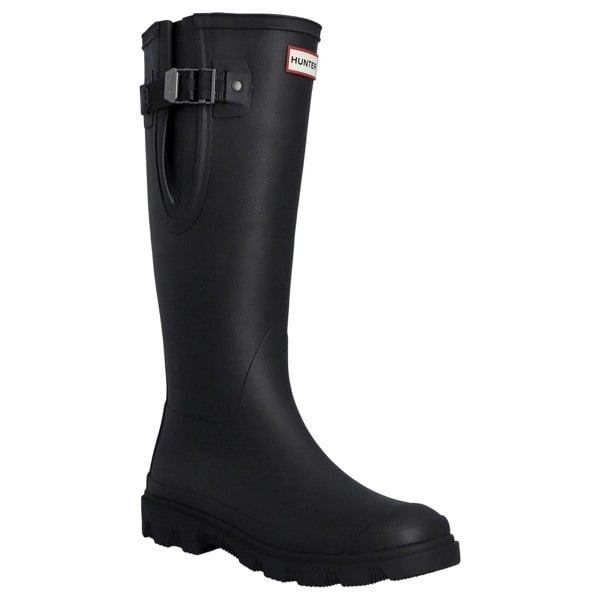 Hunter Downpour Rubber Wellington Boots - Black