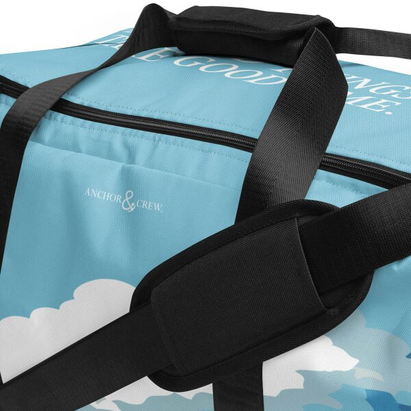 Anchor & Crew Cloud Thoughts Pattern Weekender Duffle Bag