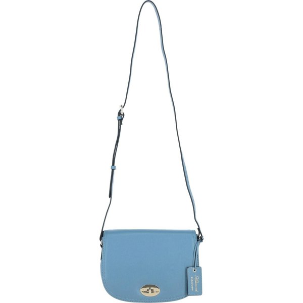 Real Leather Crossbody Bag with Twist Lock: 64787
