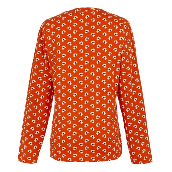 Regatta Womens/Ladies Orla Kiely Clover Long-Sleeved Winter T-Shirt - Red