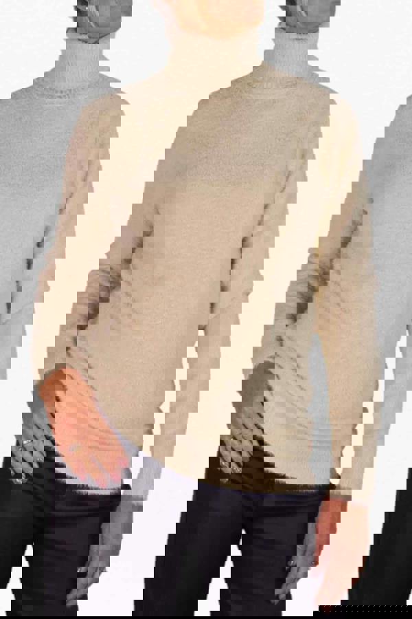 Paulo Due Women's Long Sleeve Roll Neck Jumper Fluffy Knit