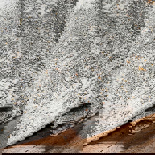 Livabliss San Francisco-Abstract Brown Grey Orange Modern Marble Rug