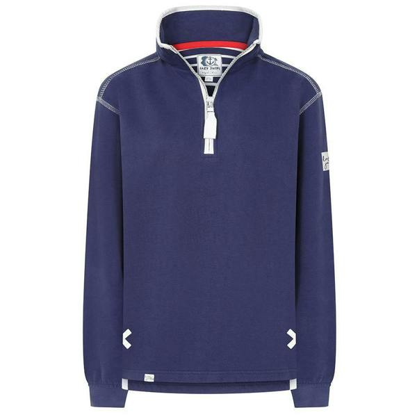 Lazy Jacks Womens/Ladies Quarter Zip Sweatshirt - Twilight - 