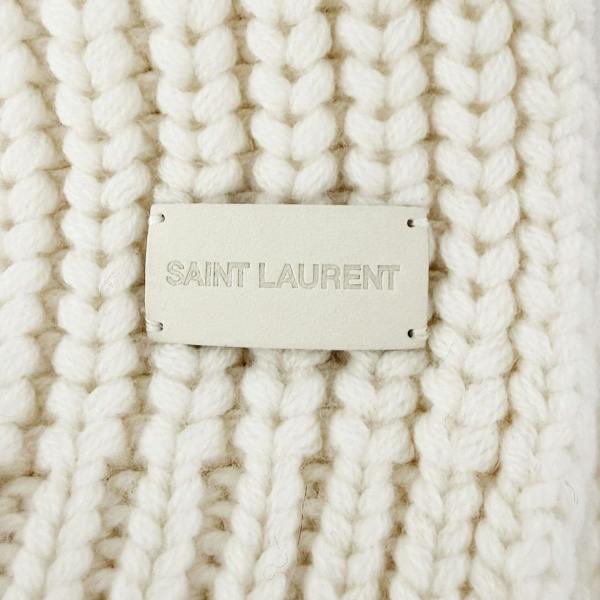 Saint Laurent chunky knit scarf in soft pure cashmere