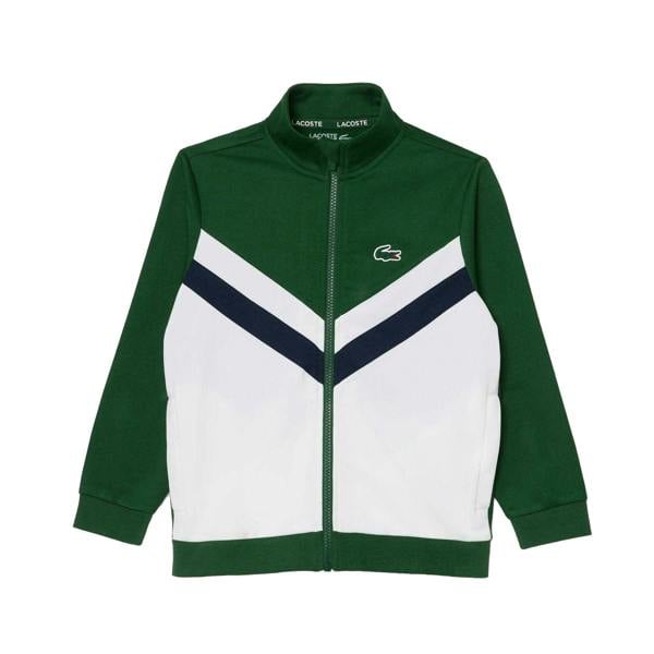 Lacoste Childrens/Kids Tennis Tracksuit - Green/White - 
