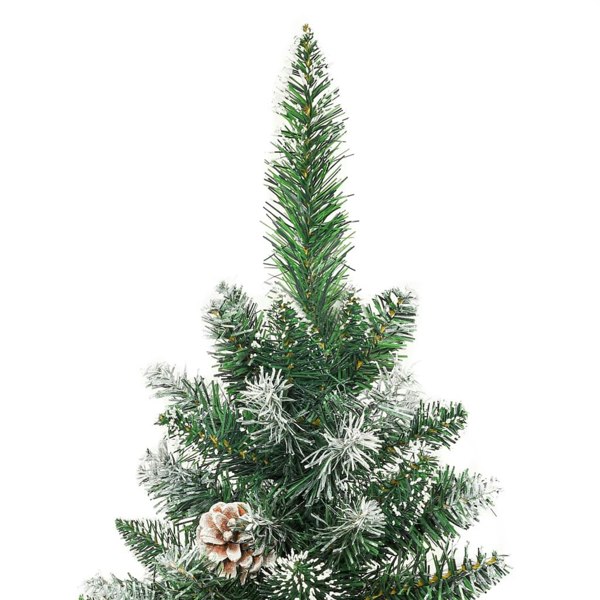 Berkfield Artificial Slim Christmas Tree with Stand 210 cm PVC