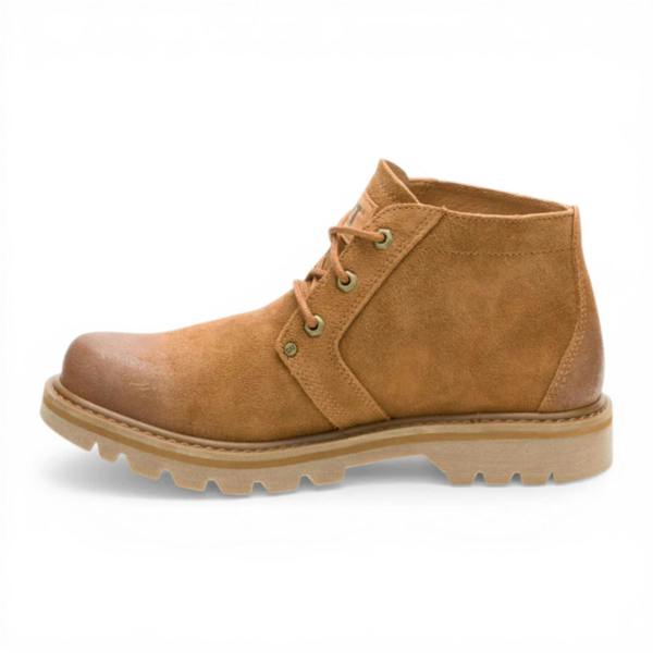 Caterpillar CAT (Caterpillar) Tan Leather Hiking Mid-Cut Chukka Ankle Boots - Grader