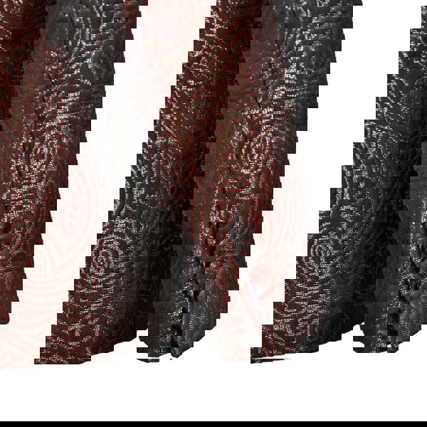 David WeJ Kensington Double Breasted Shawl Lapel Jacquard Wine Gold