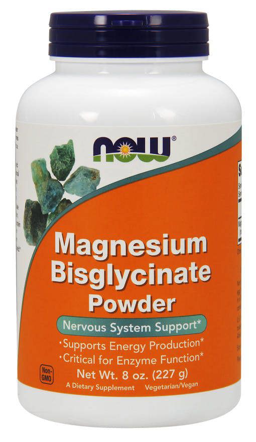 NOW Foods Magnesium Bisglycinate Powder - 227g