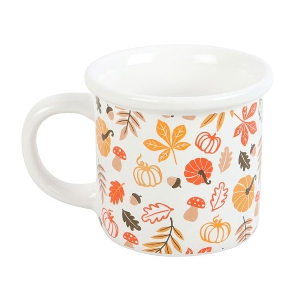 Serano Autumn Leaves and Pumpkins Mug