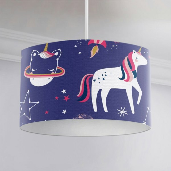 Space Unicorn Ceiling Lampshade - Happy Linen Company