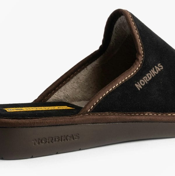 Nordikas 131 DUBLIN Mens Mule Slippers Black
