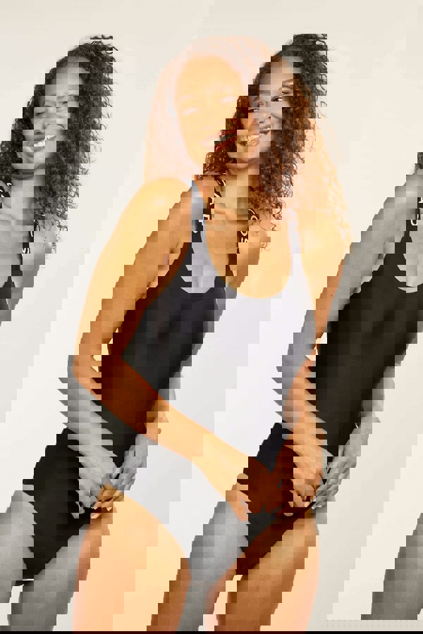 SOUL CAP Women's One-Piece Cross Back Swimsuit