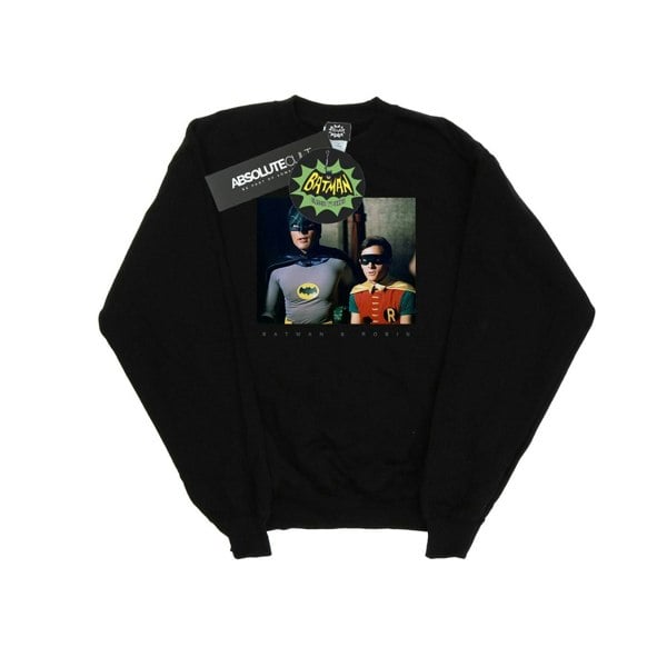 DC Comics Boys Batman TV Series Dynamic Duo Photograph Sweatshirt - Black