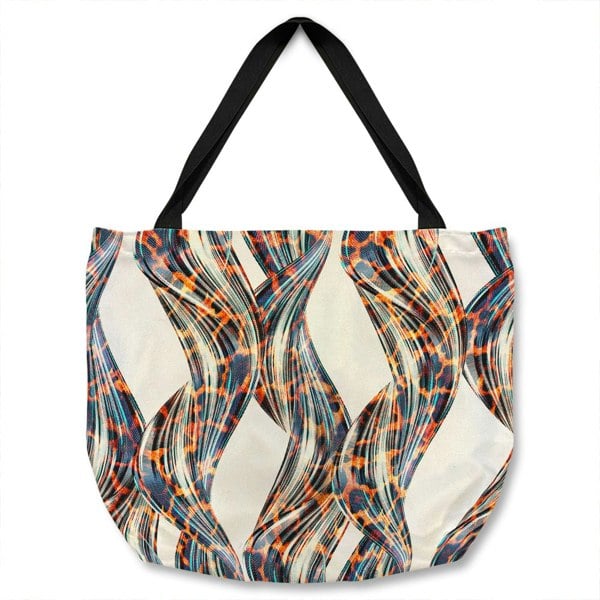 Benjamin Tate Design Snake & Leopard Skin Tote bag
