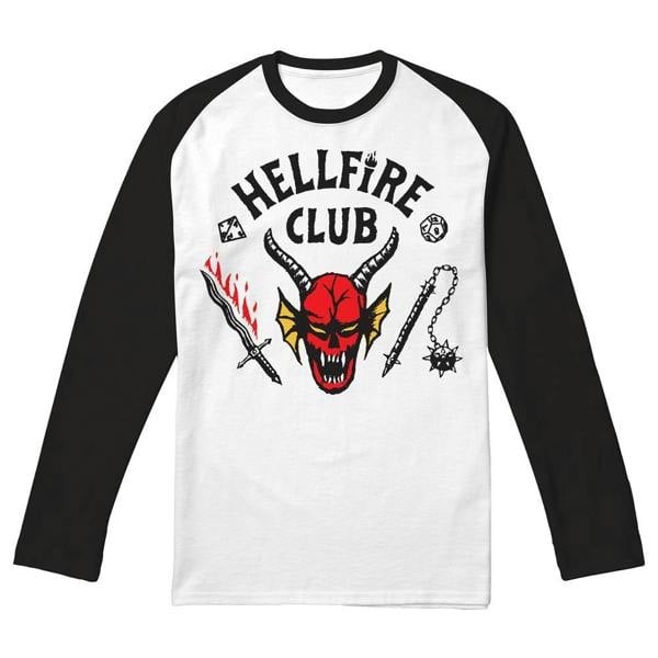 Stranger Things Unisex Adult Hellfire Club T-Shirt - Black