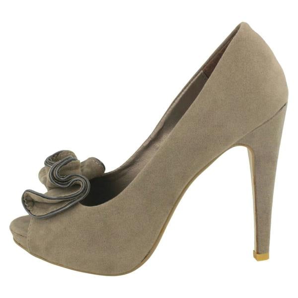 Spot On Ladies Spot On Slip On Heels
