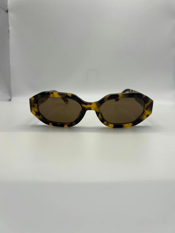 The Attico Tortoiseshell Linda Farrow Edition Irene Sunglasses