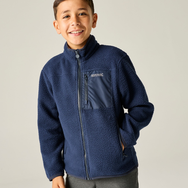 Regatta Kids Frankie Full Zip Fleece Jacket - Navy