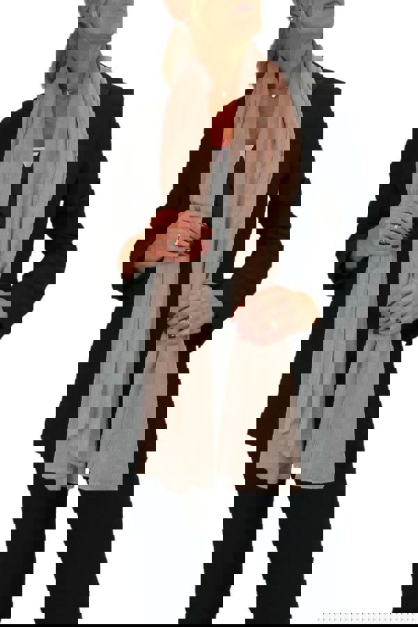 Paulo Due Silk Blend Scarf with Metallic Threads