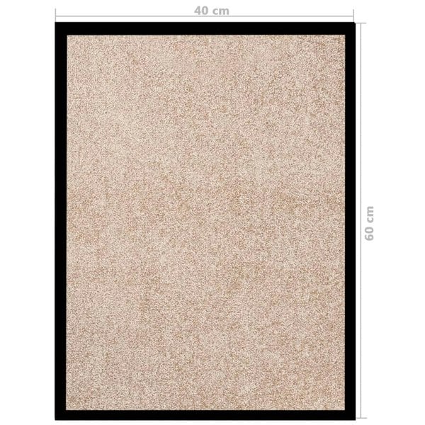 Berkfield Doormat  Beige 40x60 cm