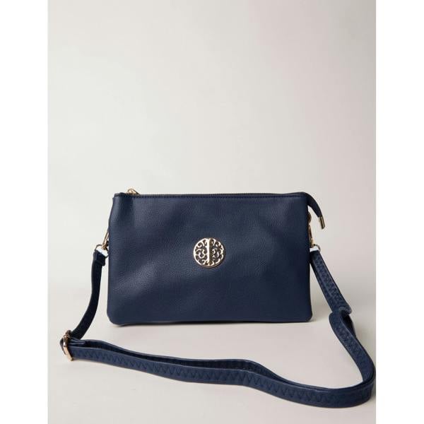 Blue Vanilla Clutch With Detachable Strap
