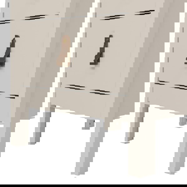 Furniture To Go Barcelona Bedside Table 3 Drawers in Cashmere