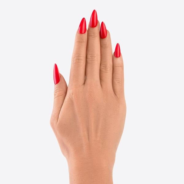 Nail HQ Almond Bright Red Nails (24 Pieces)