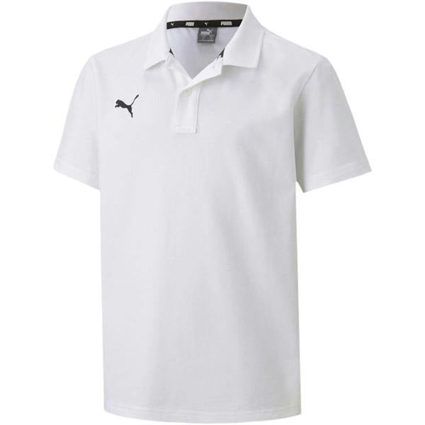 Puma Childrens/Kids TeamGoal 23 Contrast Logo Regular Polo Shirt - White - 