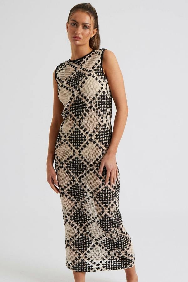 Urban Bliss Stitchy Mono Racer Maxi Dress