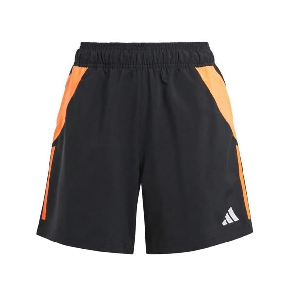Adidas Womens/Ladies Tiro 24 Football Shorts - Black/Solar Red - 