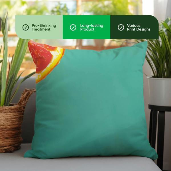 Gardenwize Pair of Outdoor Scatter Cushions – Grapefruit Design