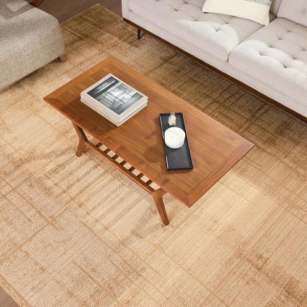 Livabliss Alba-Modern Brown Graphic Rug