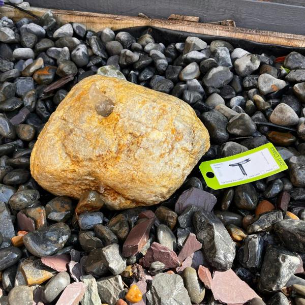 Drilled Natural Bouler T Water Feature