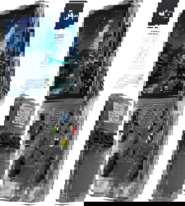 Dyzi R36S Retro Handheld Game Console 3.5" IPS Screen 21000+ Games USB Rechargeable