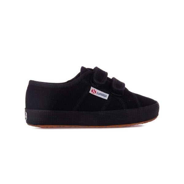 Superga Kids 2750 Easylite Touch Fastening Trainers - Full Black
