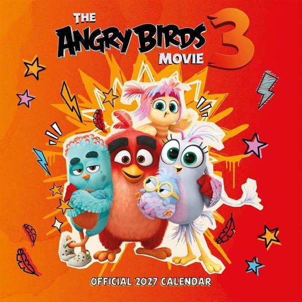 Angry Birds 3 Calendar 2027, Wall Calendars, Month To View, Entertainment, Gift