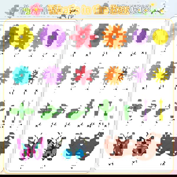 deAO 54PCS DIY Flower Garden Toy - Creative Building & Planting STEM Playset for Girls Ages 3–6