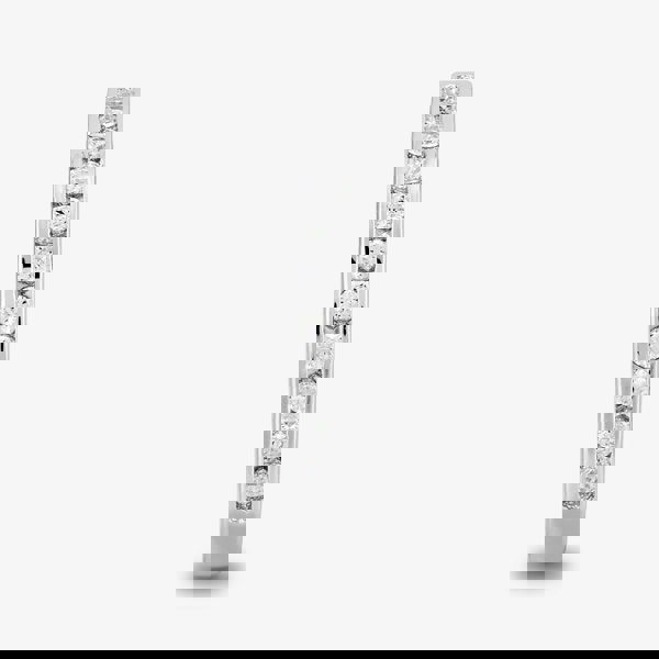 Starbright Silver 2mm Cubic Zirconia Channel Set Half Eternity Ring R4179(2M) 1/3 3A