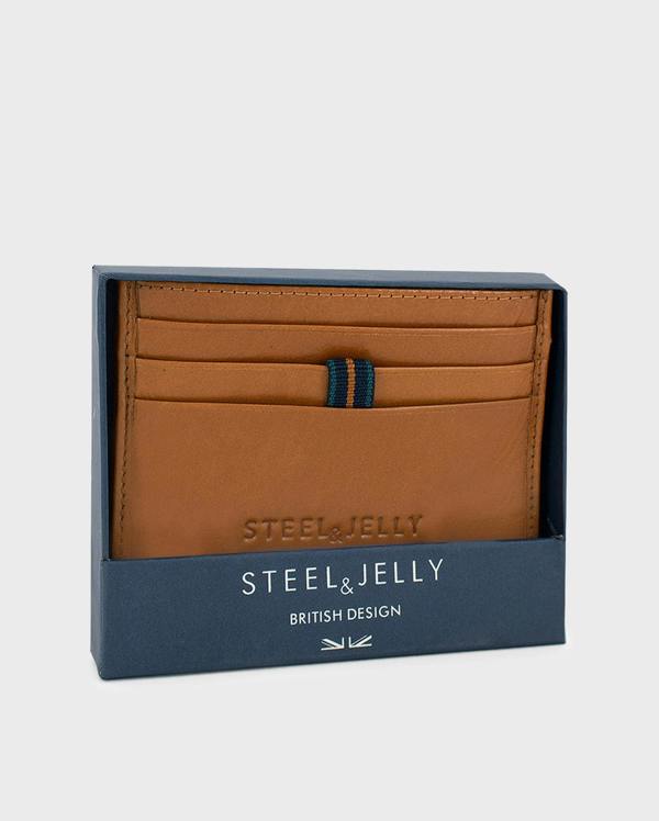 Steel & Jelly Leather Card Holder
