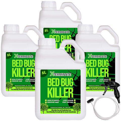 Xterminate Pesticide Free Bed Bug Killer Spray 20L - Biocide Free, No Harsh Chemicals, Eco-Friendly Formula
