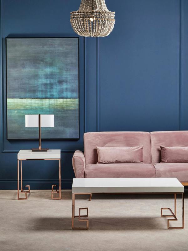 Interiors by Premier Lilian Copper Finish Table Lamp