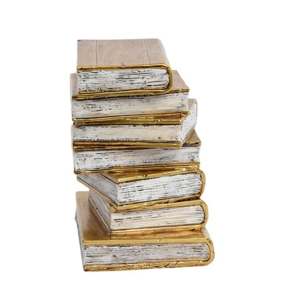 Maison des Cadeaux Antique Gold Book Theme Bookends